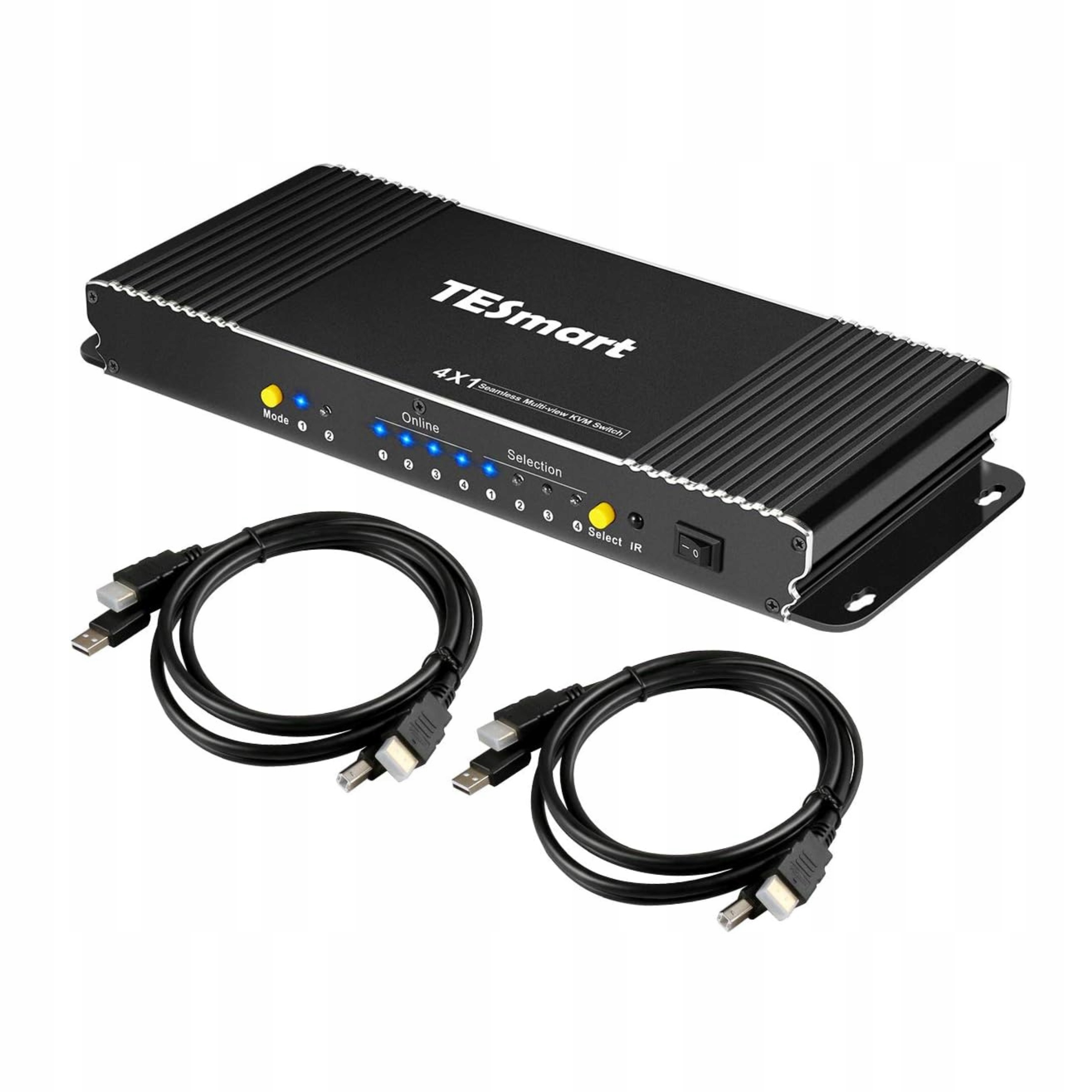 Hdmi přepínač 4k 60Hz 4x1 Kvm TESmart