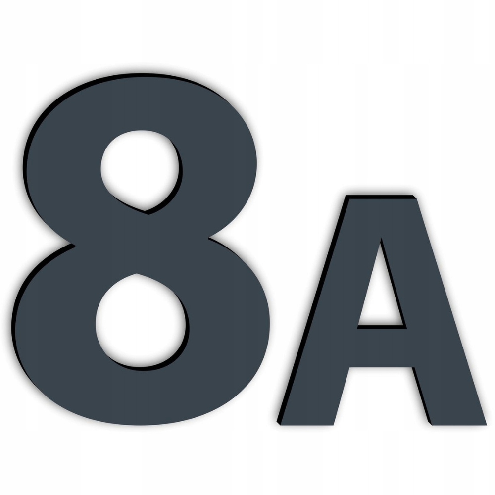 NUMER NA DOM DRZWI CYFRY LITERY NUMER DOMU BUDYNEK ADRES KOLORY - M2 20 cm