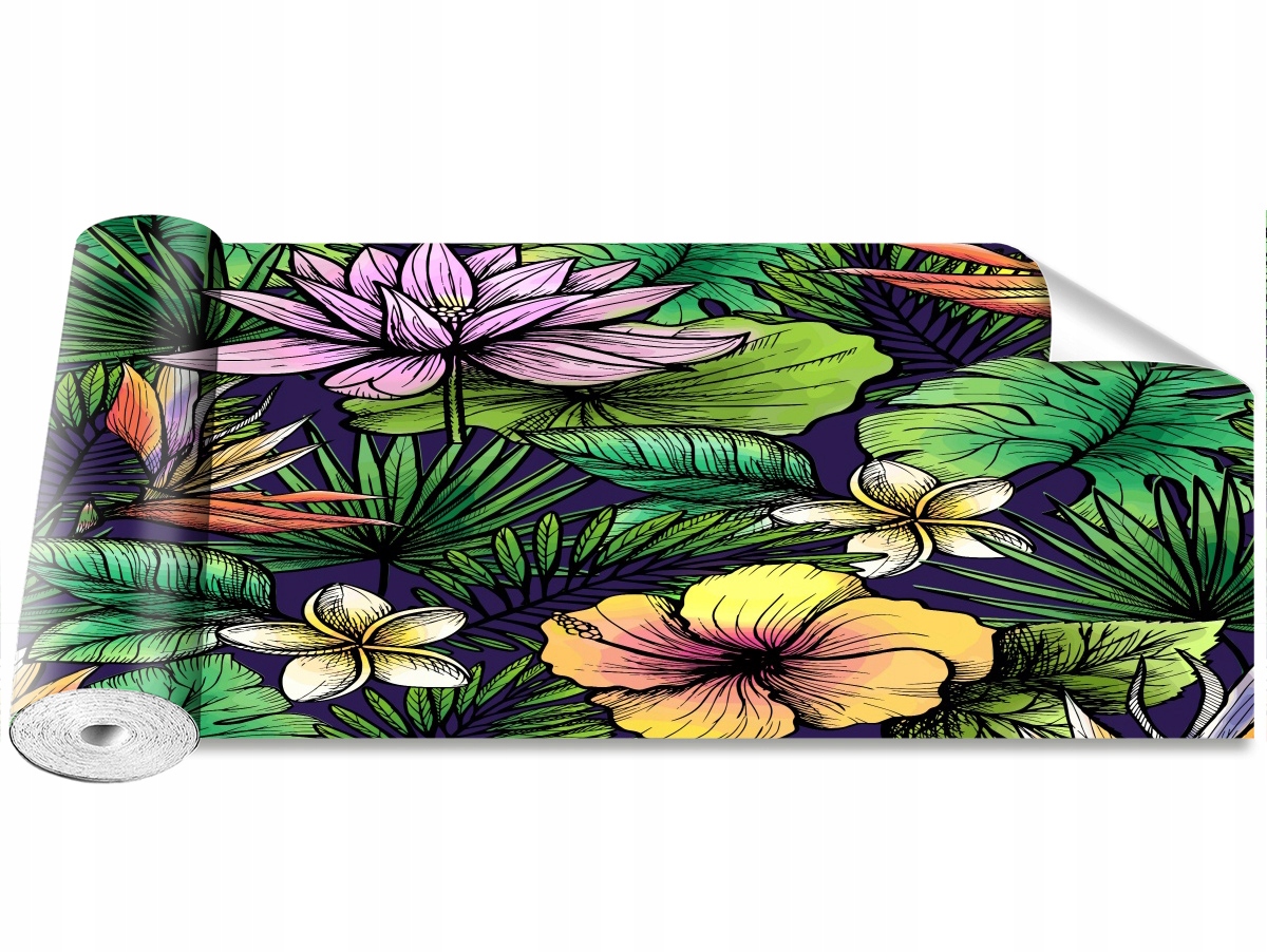

Tapeta Samoprzylepna Tropikalne kwiaty - 250x104