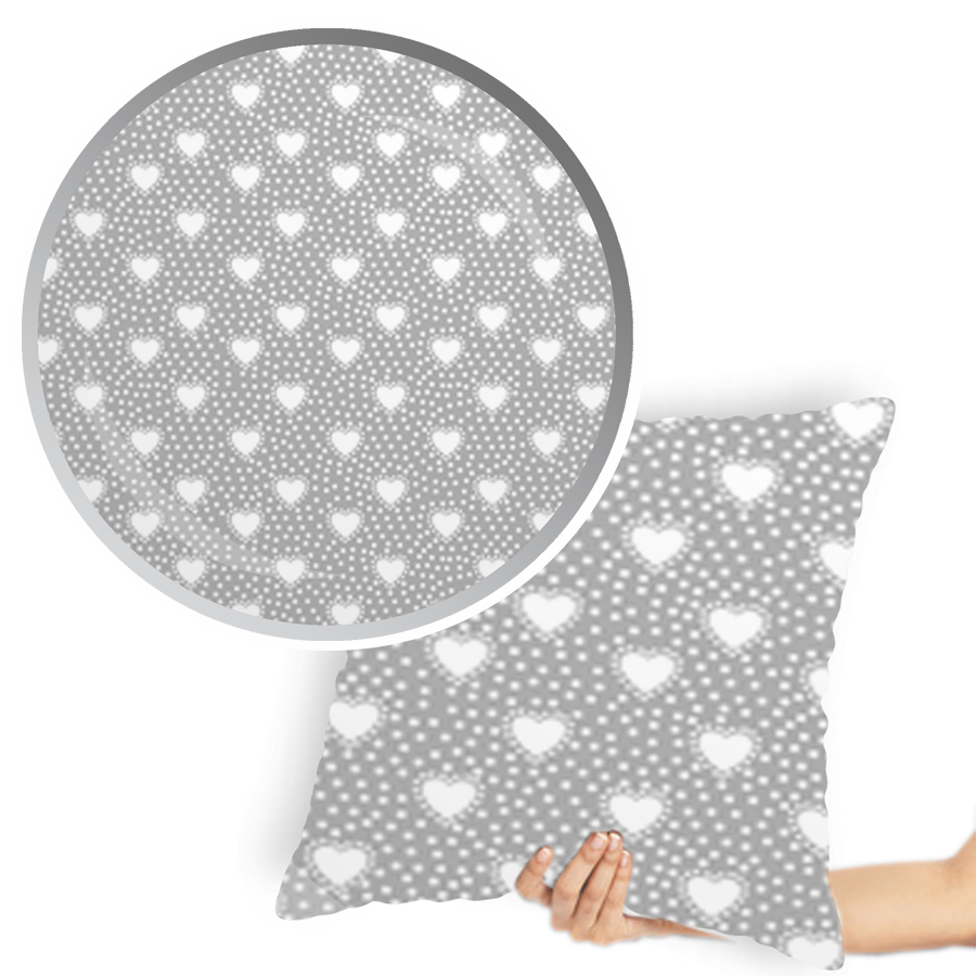 

Poszewka bawełniana 40x40 cm na jasiek w serduszka