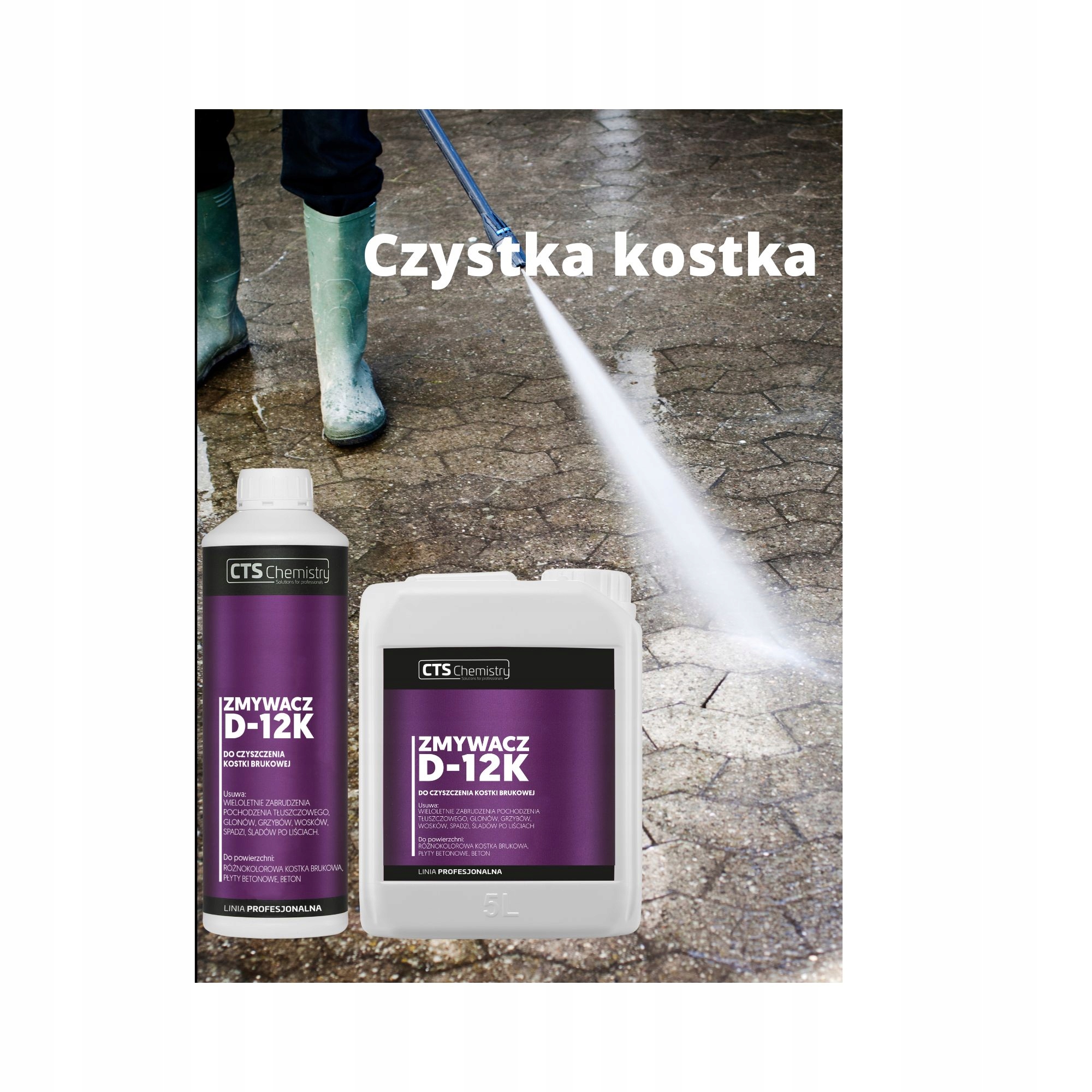 Levně Čistič dlažebních kostek D-12K, 5L