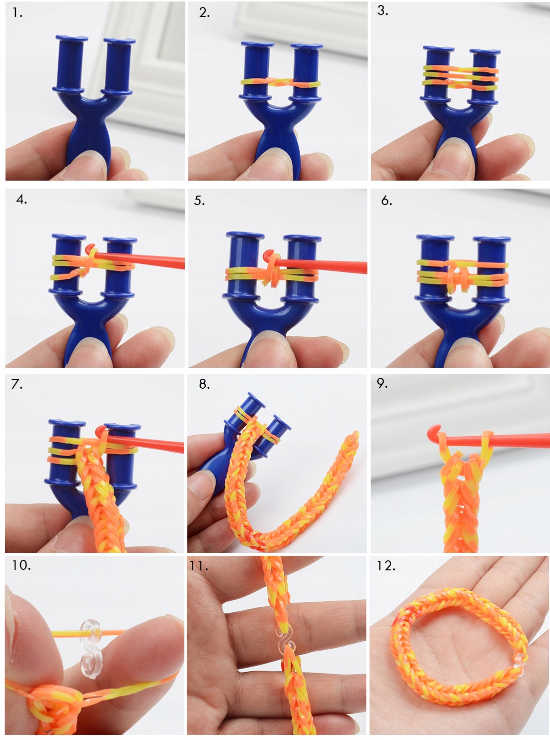 ZESTAW GUMEK DO ROBIENIA BRANSOLETEK KREATYWNY MOCNE XXL KOLORY Gumki 6800 Rodzaj biżuteria