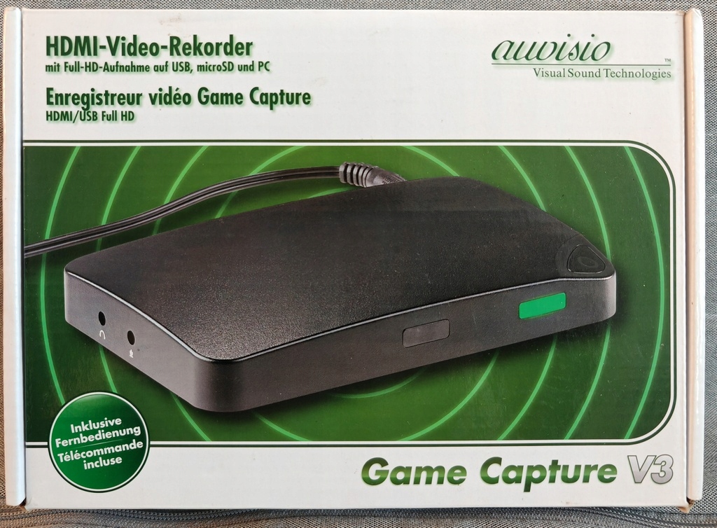 Auvisio Game Capture V3 - Rejestrator obrazu HDMI - USB