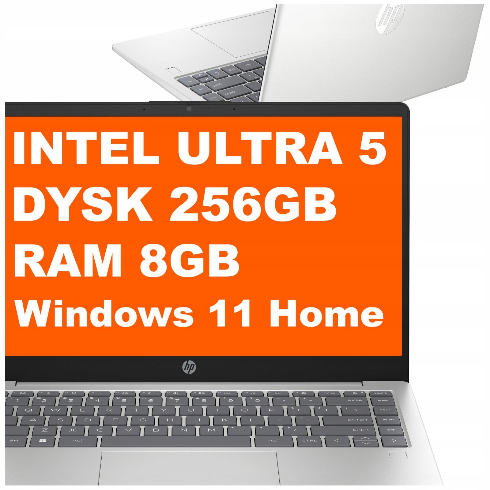 Laptop Hp 14-ep Ultra 5 8GB 256GB Intel Arc 14" FullHD Win 11 Srebrny