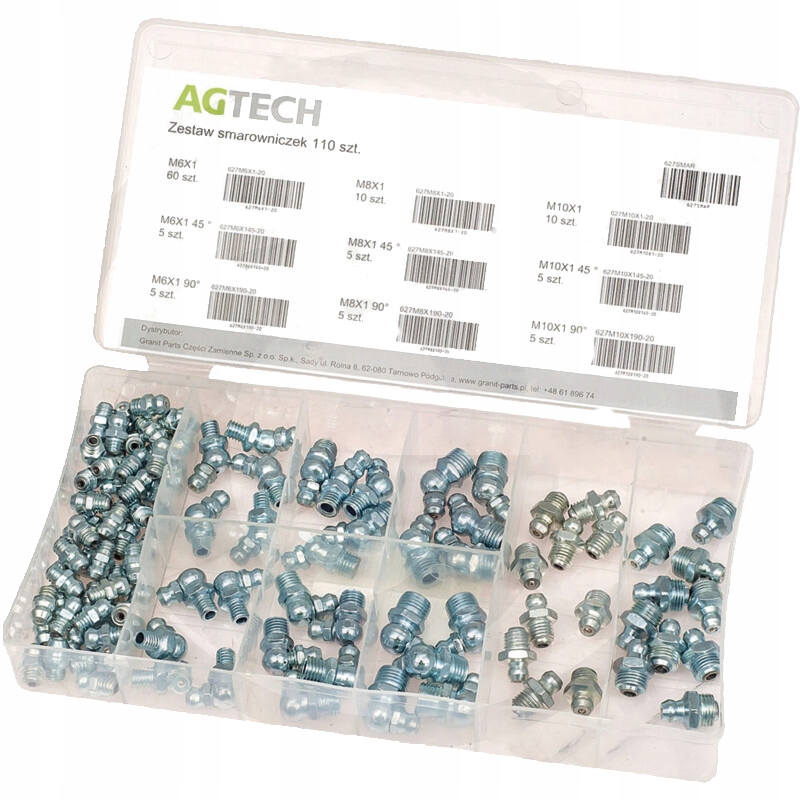 

Zestaw smarowniczek kalamitki 110szt smarowniki