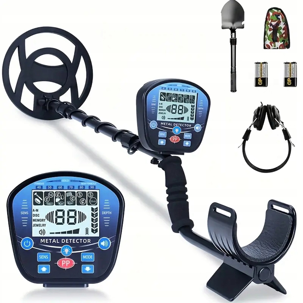 Detektor kovů Profesionální vodotěsný vyhledávač pokladů Sada