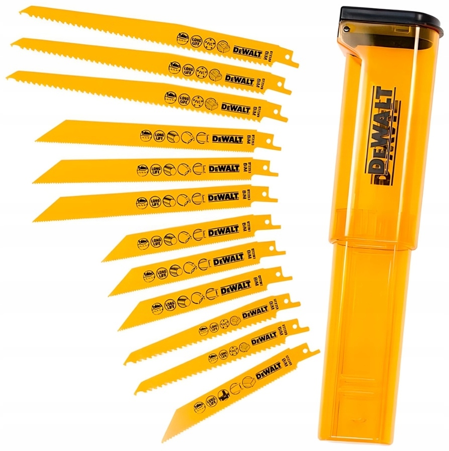 Sada pilových listů pro šavlové pily 12 ks DT2445-QZ