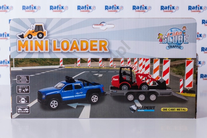 

510207- Hipo Auto Metal Z Przyczepą Św.dźw. 30CM.