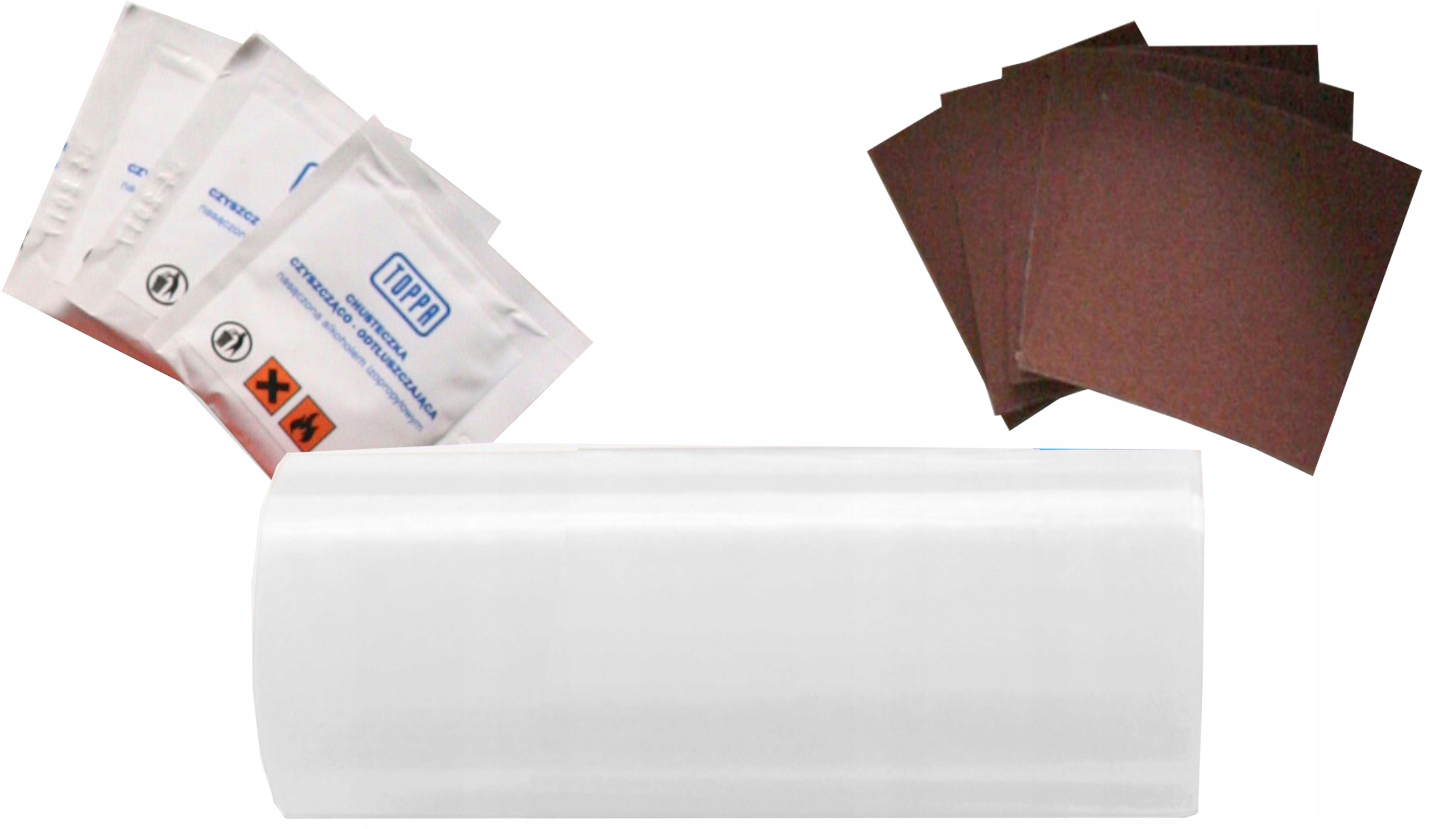 Zestaw Naprawczy Do Łatania Plandek 220x10cm BIAŁY