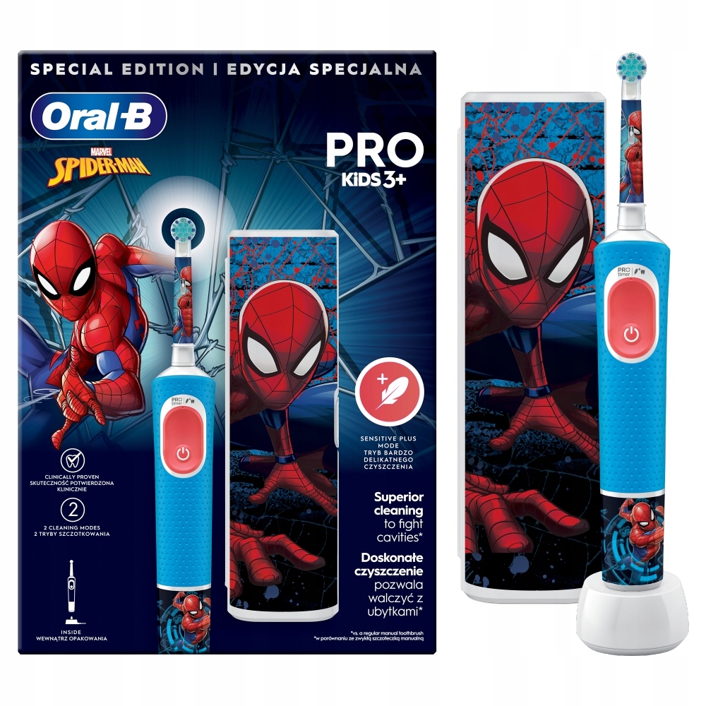 Oral-B Pro Kids Spider-Man Szczoteczka elektryczna dla Dziecka