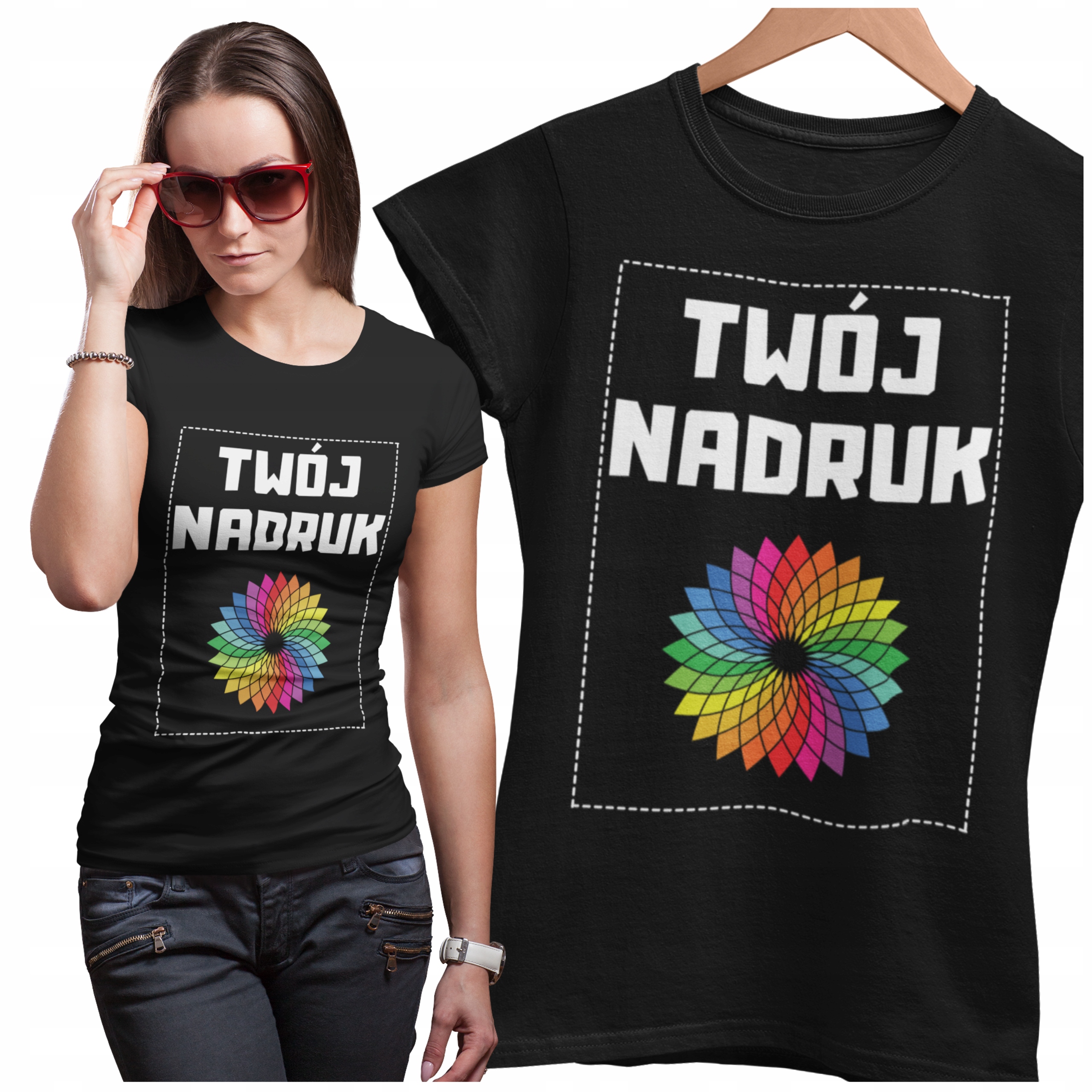 KOSZULKA Z WŁASNYM NADRUKIEM GRAFIKĄ KREATOR SOL'S