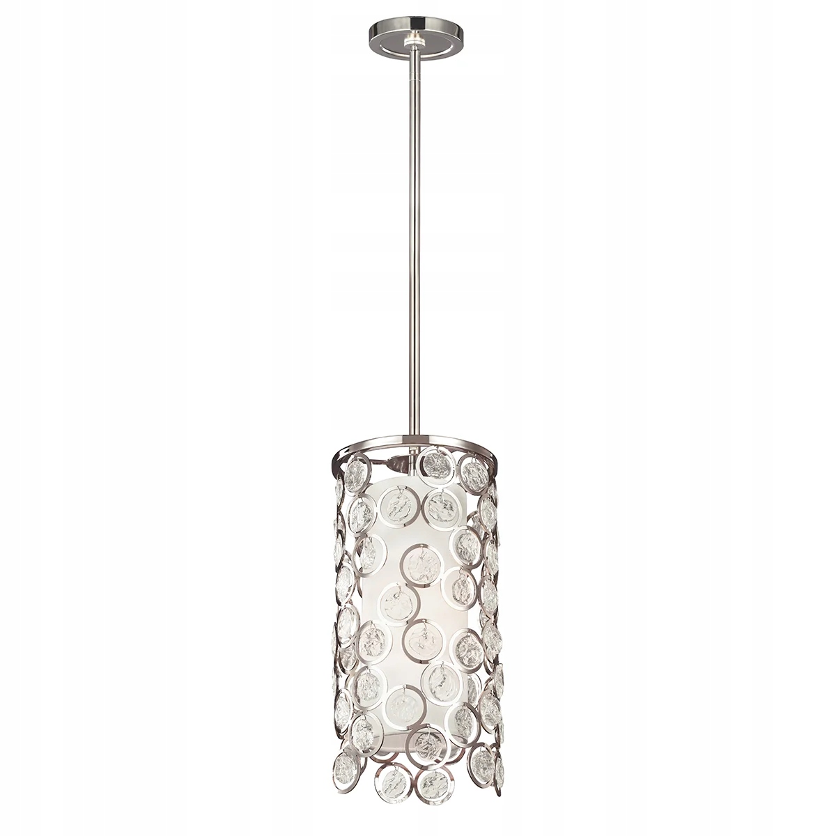 Závesná lampa Lexi 1xE27 60W leštené niklové sklo Feiss