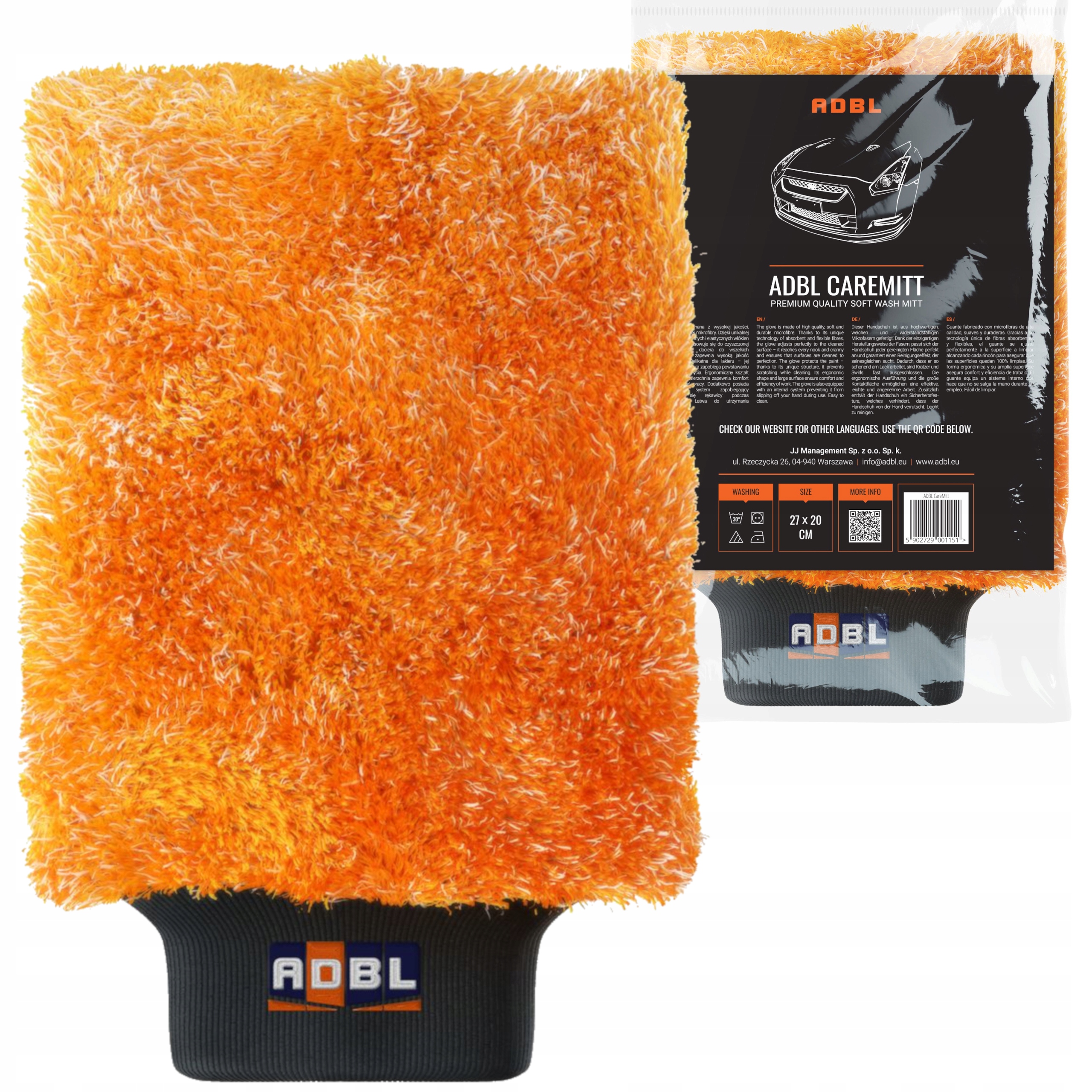 

Adbl CareMitt Delikatna Rękawica do Mycia Auta