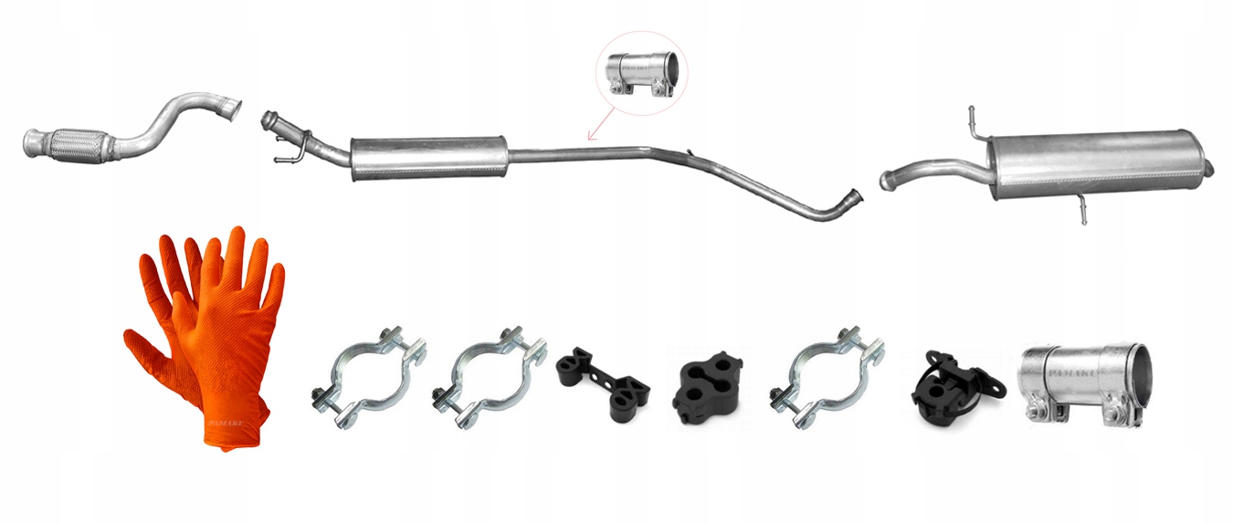 Peugeot 308 1.6 VTi 16V 88 kW (2007-2/2010) Hatchback Výfukový Systém