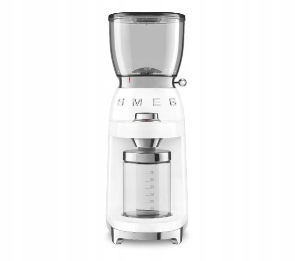 Młynek do kawy Smeg CGF11WHEU 150W 350g Żarnowy Biały