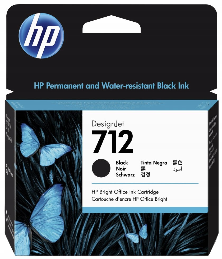 Hp 712 Inkoustová náplň černá (80ml)/ 3ED71A