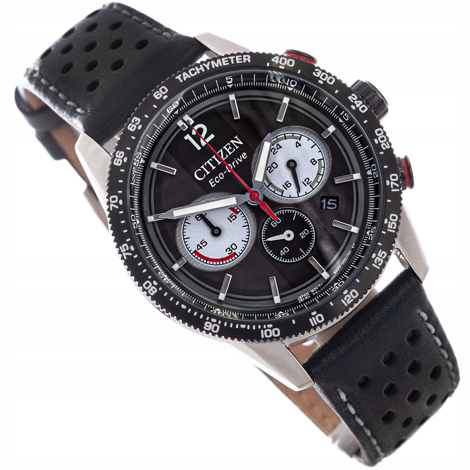 Pánské Hodinky Citizen CA4717-06E Vintage Racing Stopky Černý Řemínek 10BAR
