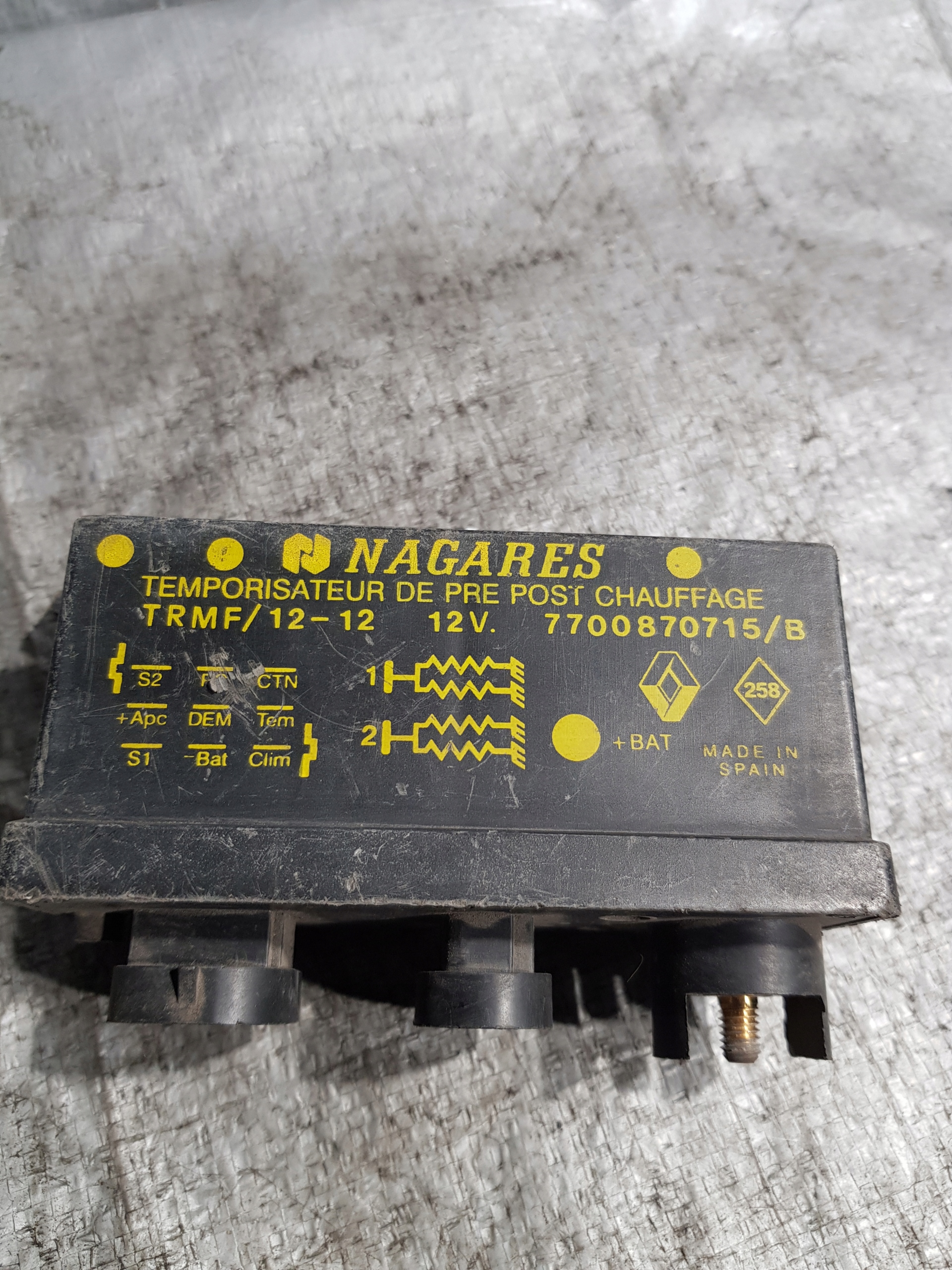 Relè candele RENAULT MEGANE e 1.9D 7700870715