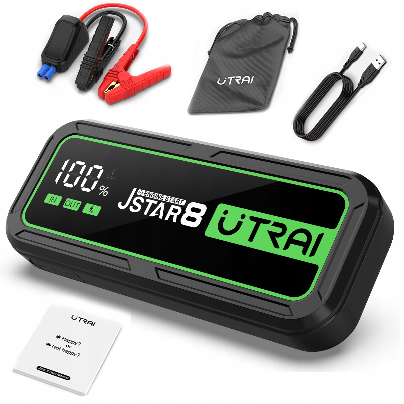 Automobilový štartér Jstar 8 12V 3000A 20000 mAh