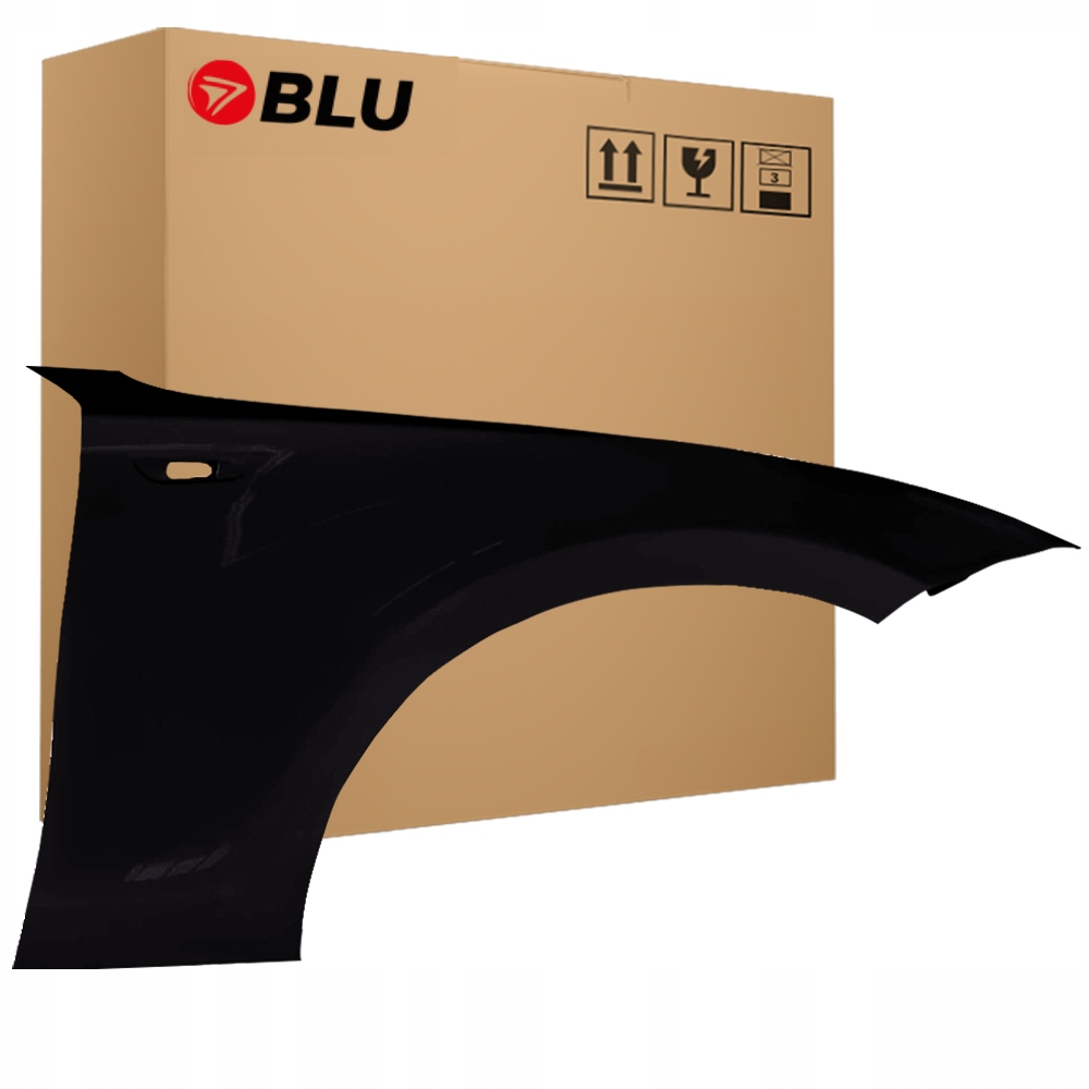 Blu Blatník Bmw 1 I E81 E82 E87 E88 475 pravý černý 04-13 přední pozink