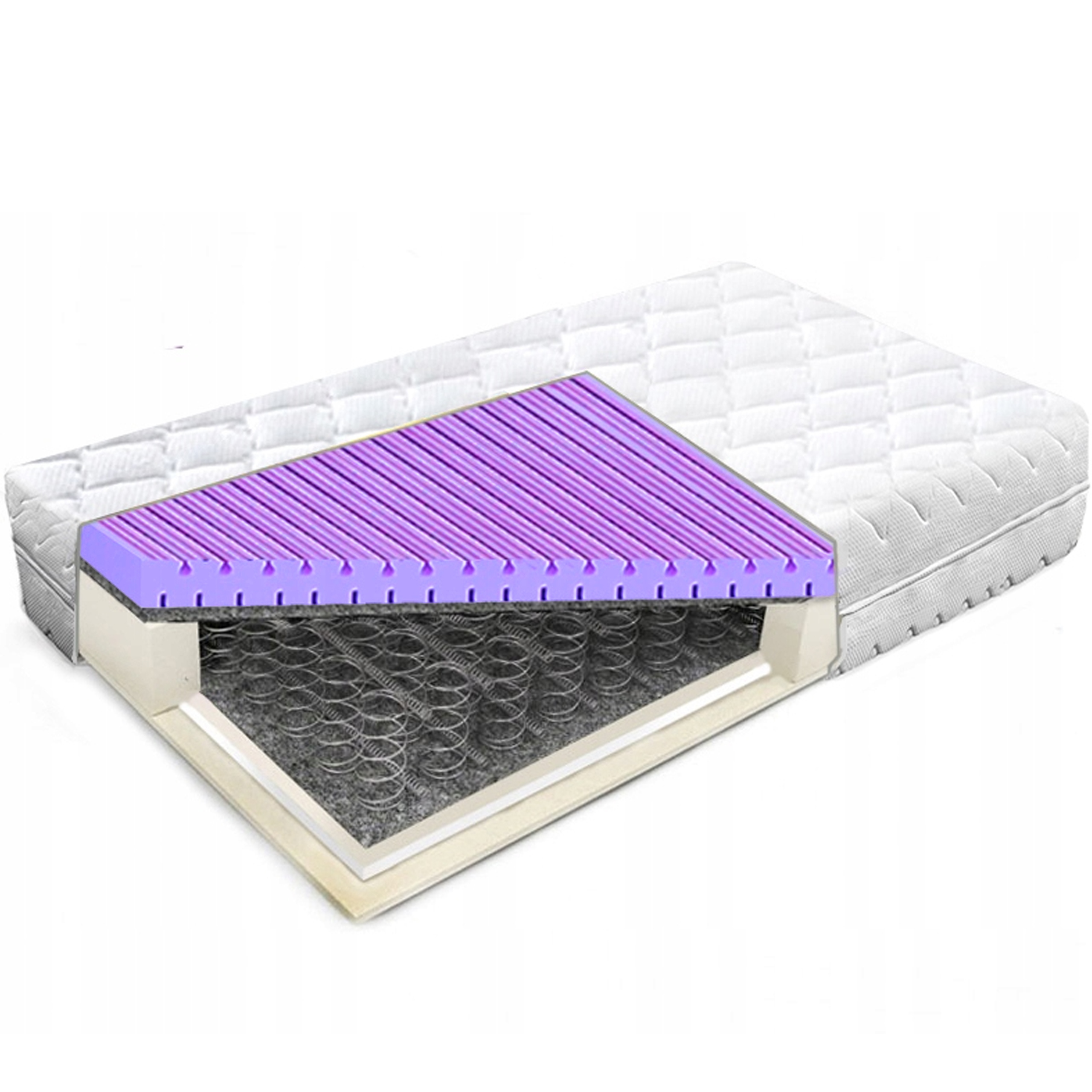 Materac bonelowy 130x200 hr konturowy 23cm rozluźniający bonellowy H3
