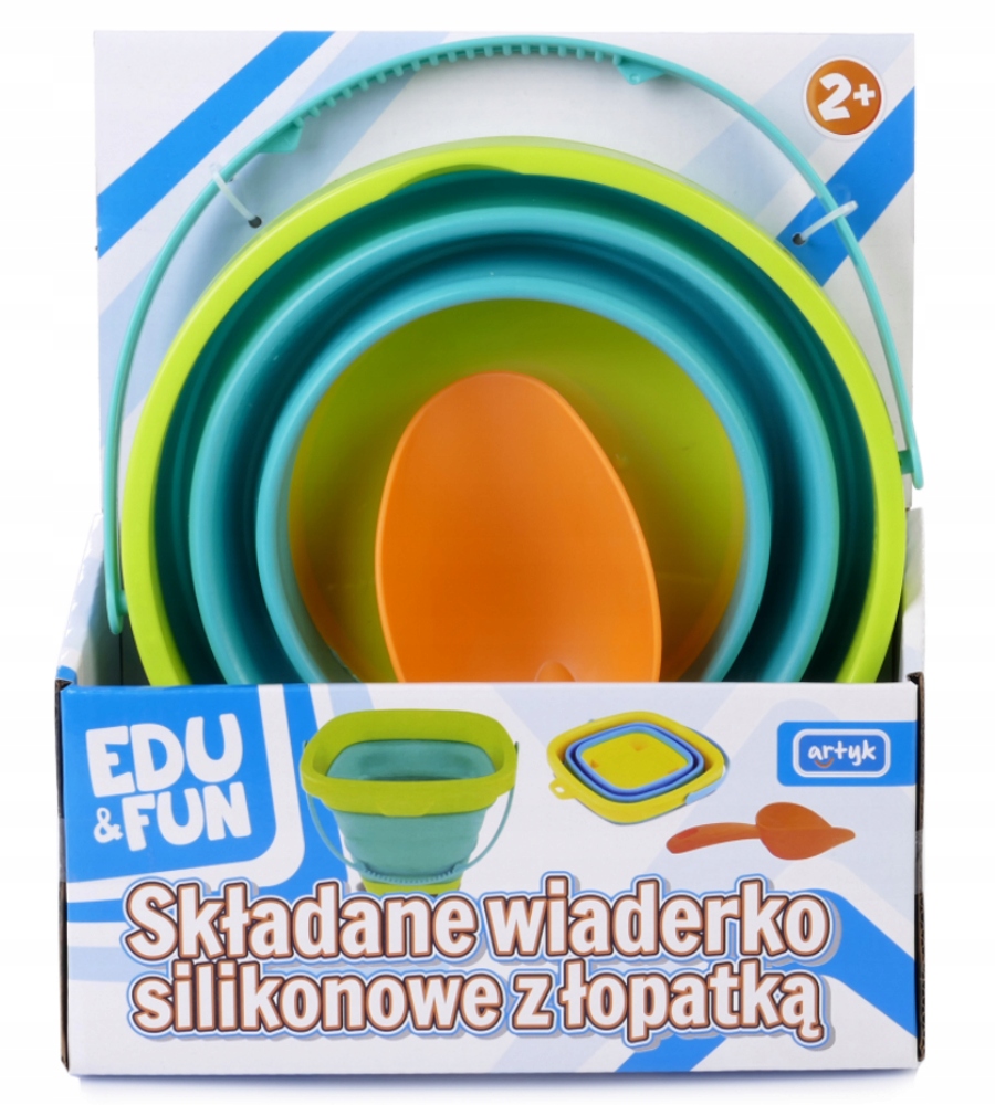 WIADERKO DO PIASKU SILIKONOWE SKŁADANE + ŁOPATKA Rodzaj zestaw