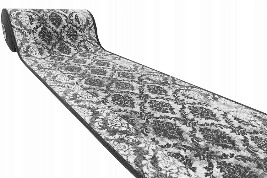 

szer. 67 cm Antypoślizgowy Szary Chodnik Styl Boho