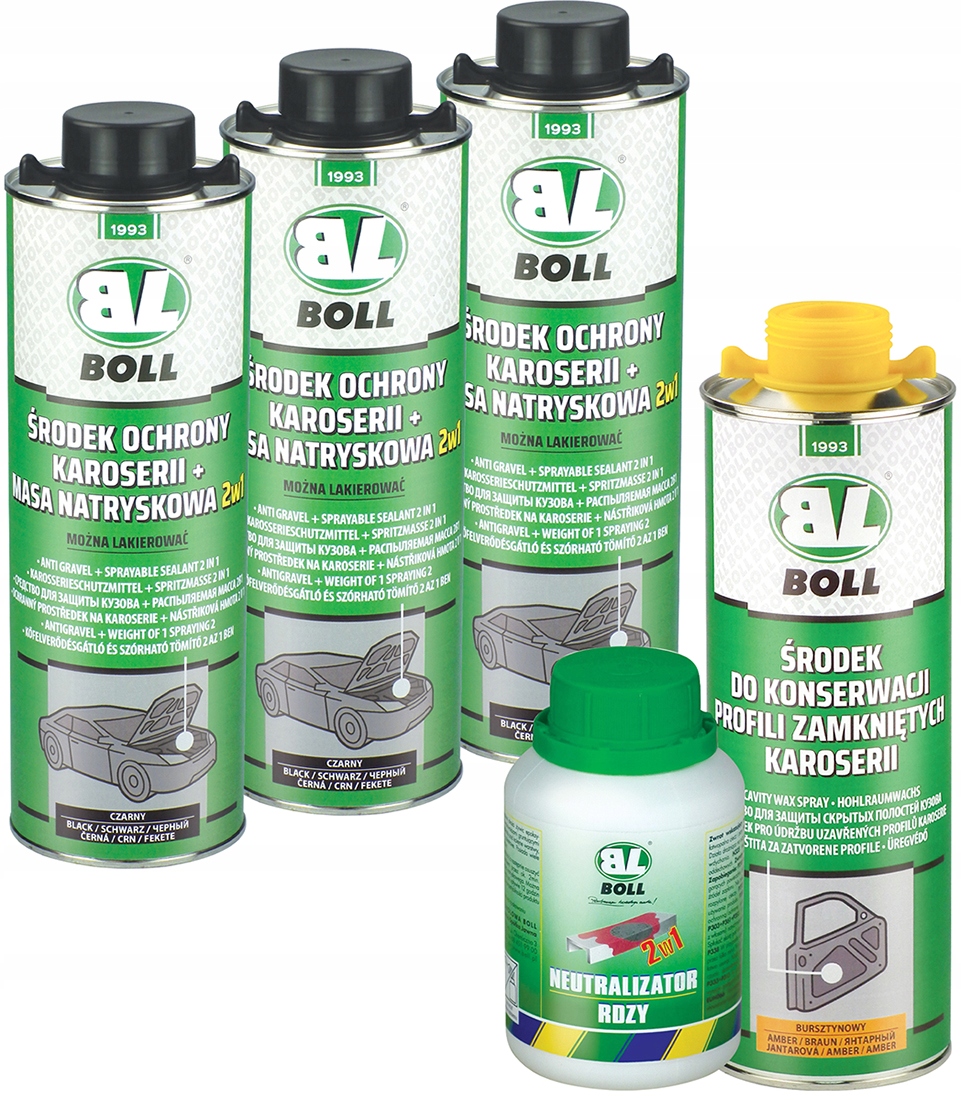 BOLL НАБОР АГЕНТ ДЛЯ ЗАЩИТЫ КУЗОВА АВТОМОБИЛЯ + МАССА 2В1