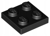 

Lego 3022 Płytka 2x2 czarna Nowa (1g)