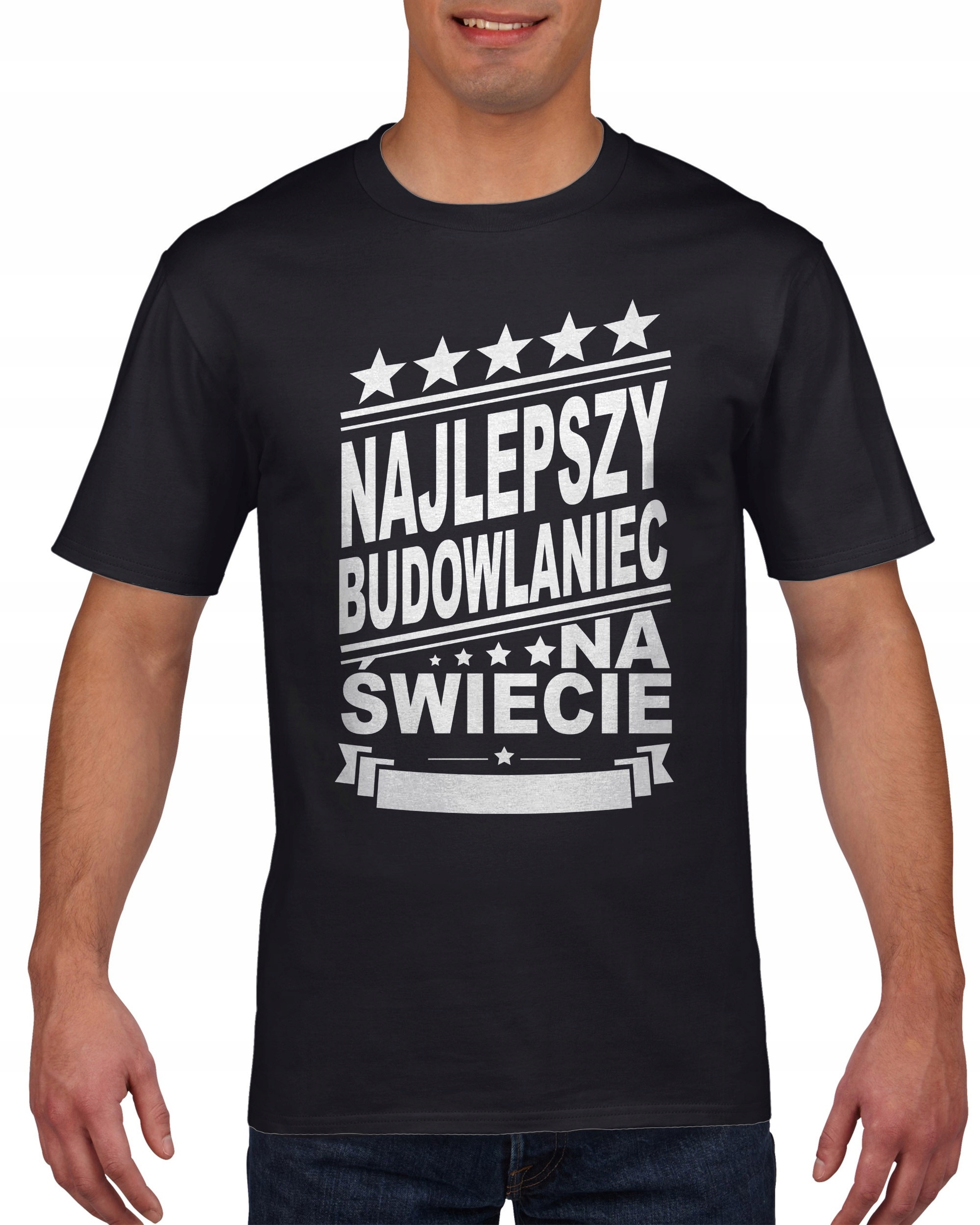 

Koszulka męska Najlepszy Budowlaniec c S