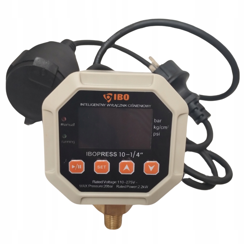 Elektronický tlakový spínač Ibo Press 10- 1/4"
