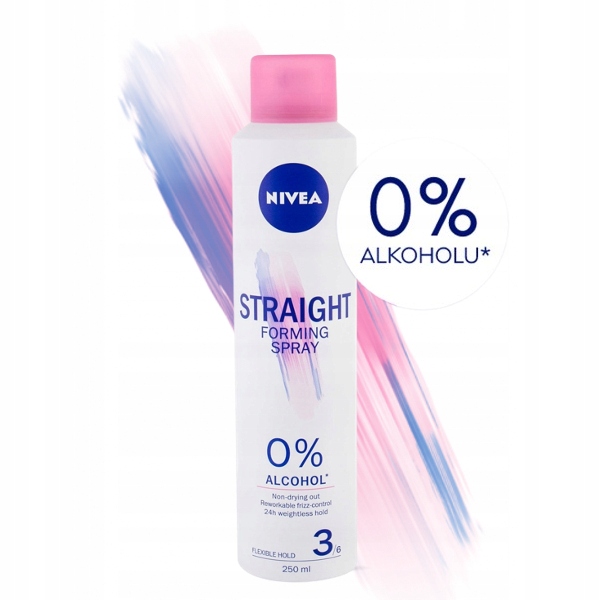 Spray do włosów modelujący wygładzający NIVEA STRAIGHT 250ml