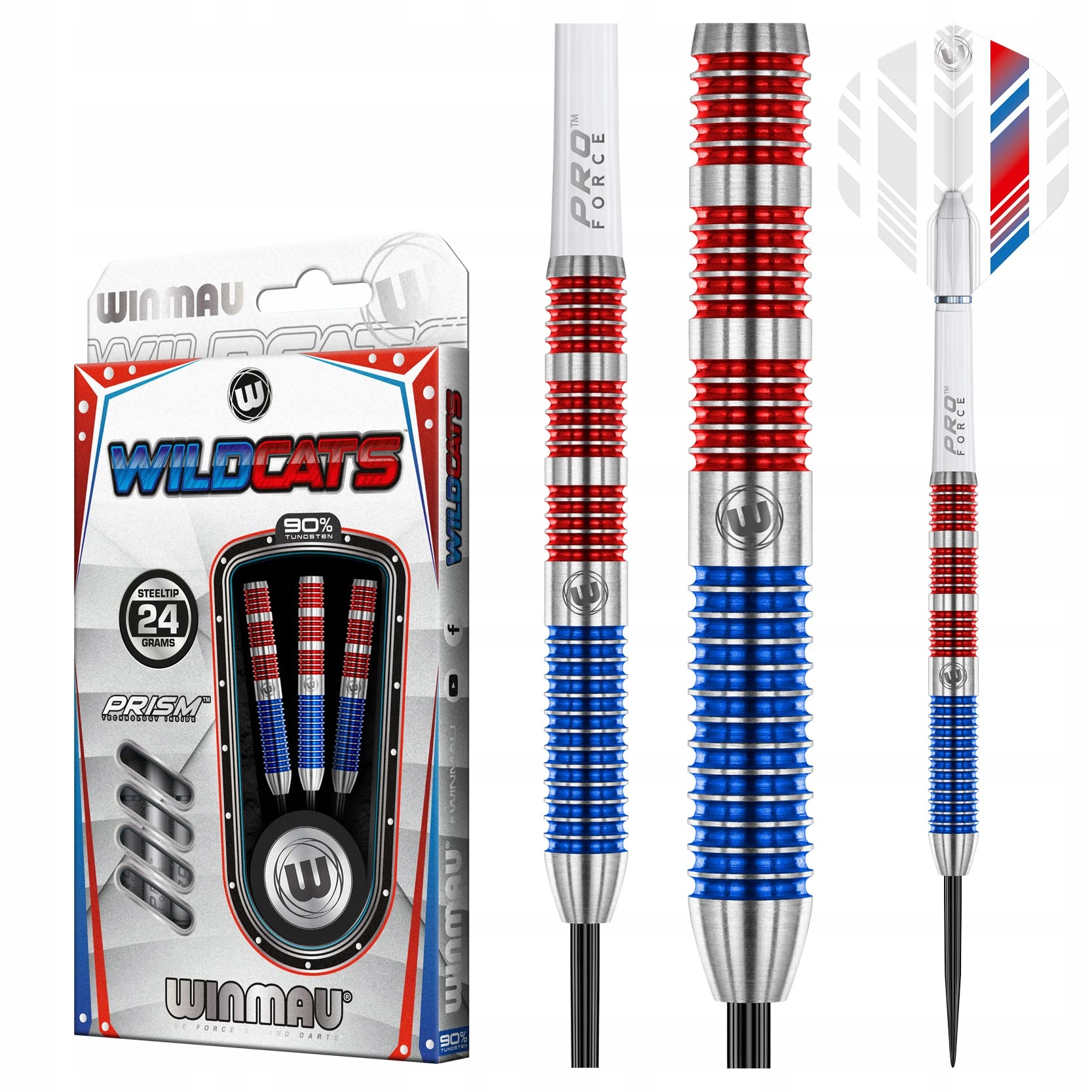 WINMAU Wildcats 24g Profesjonalne Rzutki Wolframowe Steeltip — miniatura 5