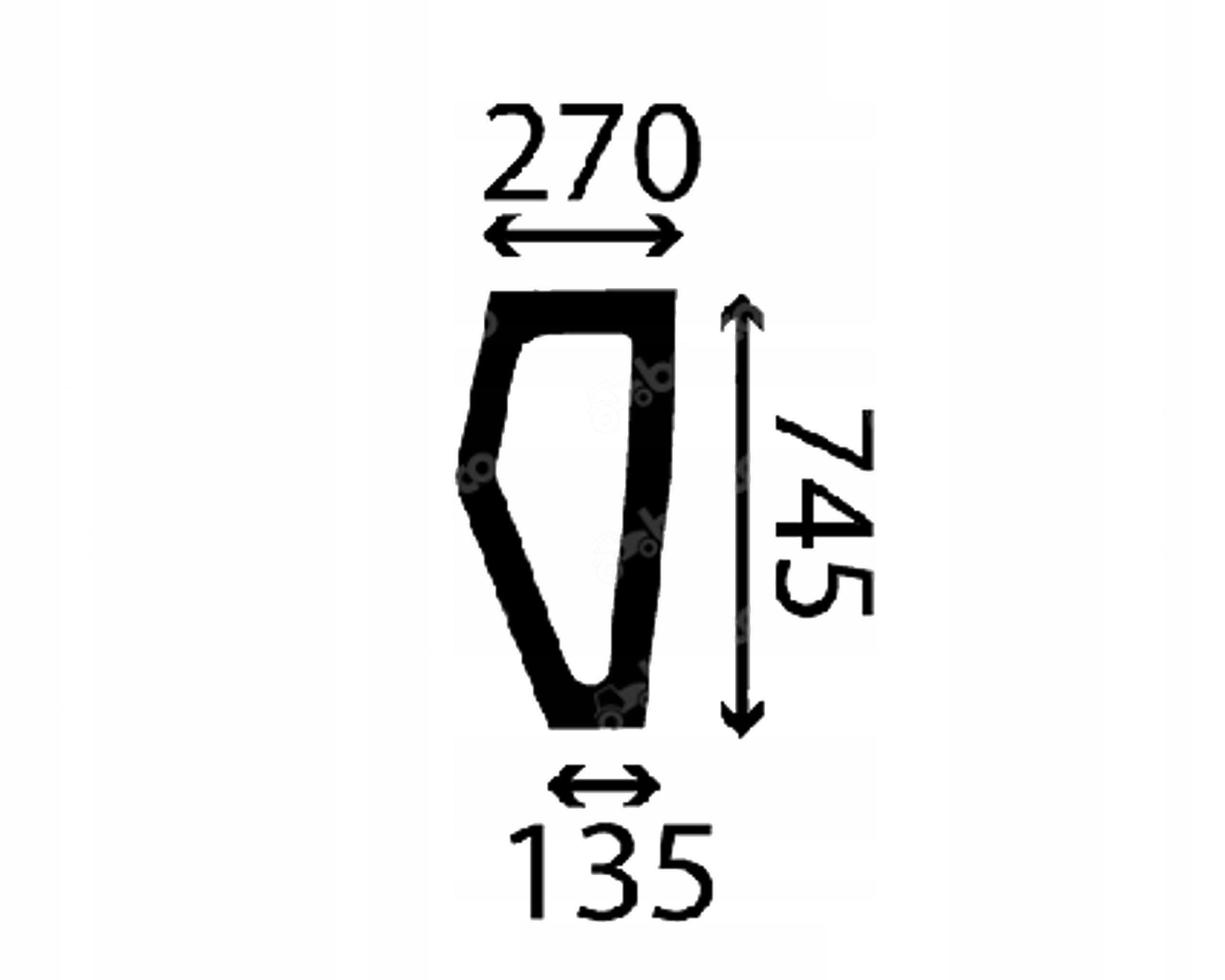 sklo rypadlo-nakladač Case přední dolnP E48352
