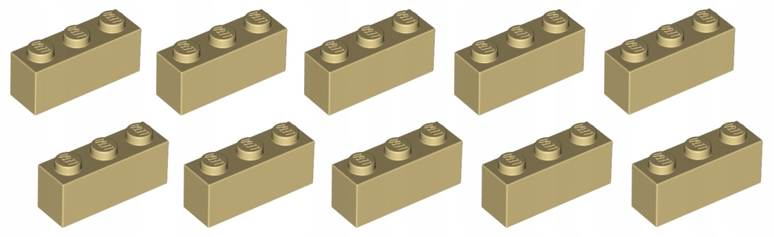 

Lego cegła 1x3 piaskowy tan 10 szt. 3622 Nowa