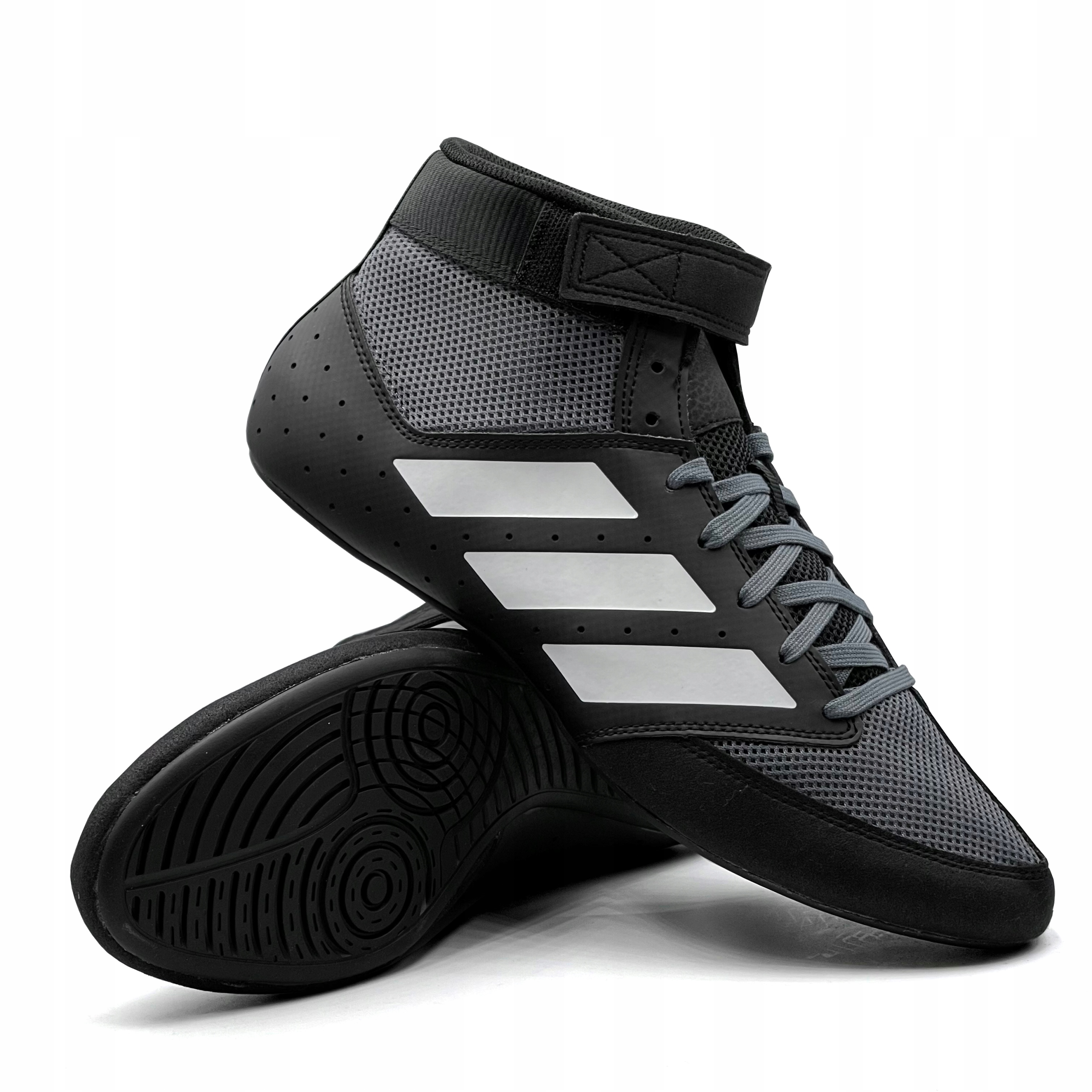 ADIDAS MAT HOG 2.0 BUTY BOKSERSKIE TRENINGOWE ZAPAŚNICZE CZARNE r. 45 1/3