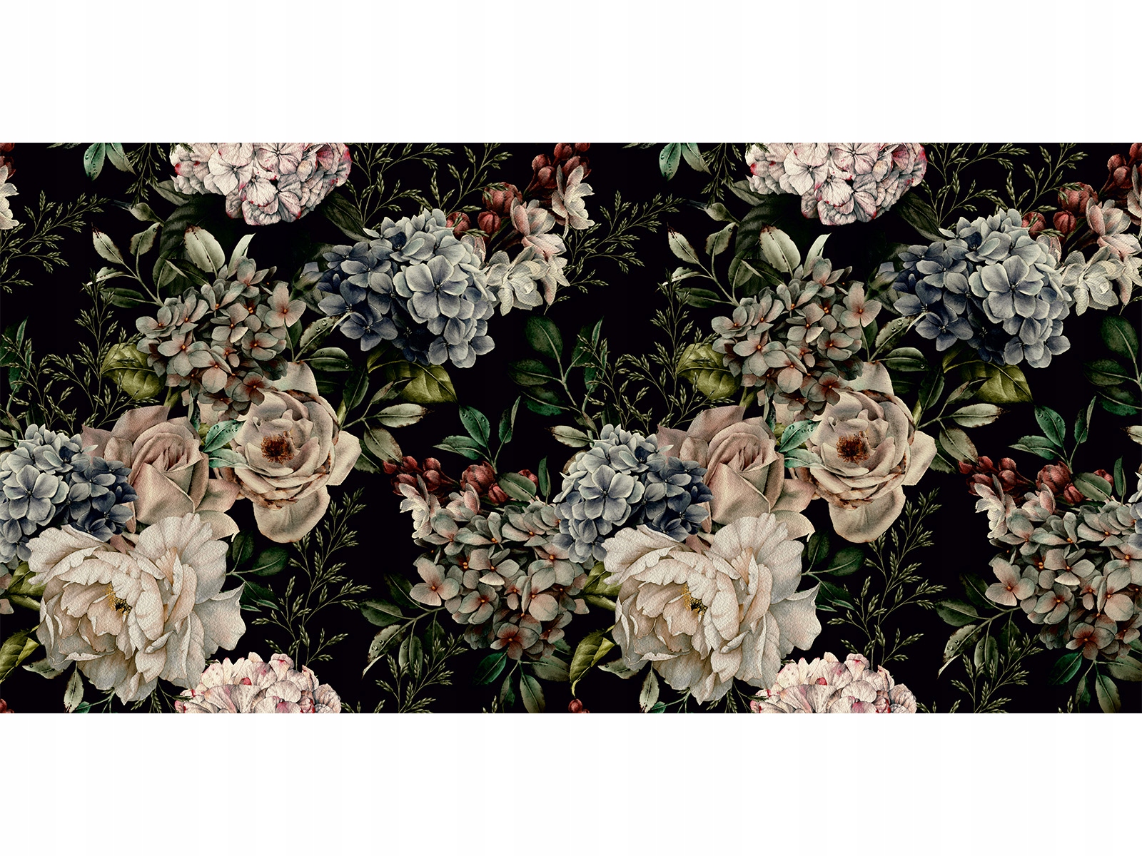 Mata na biurko MALM Ikea 140x65 piwonie pastelowe