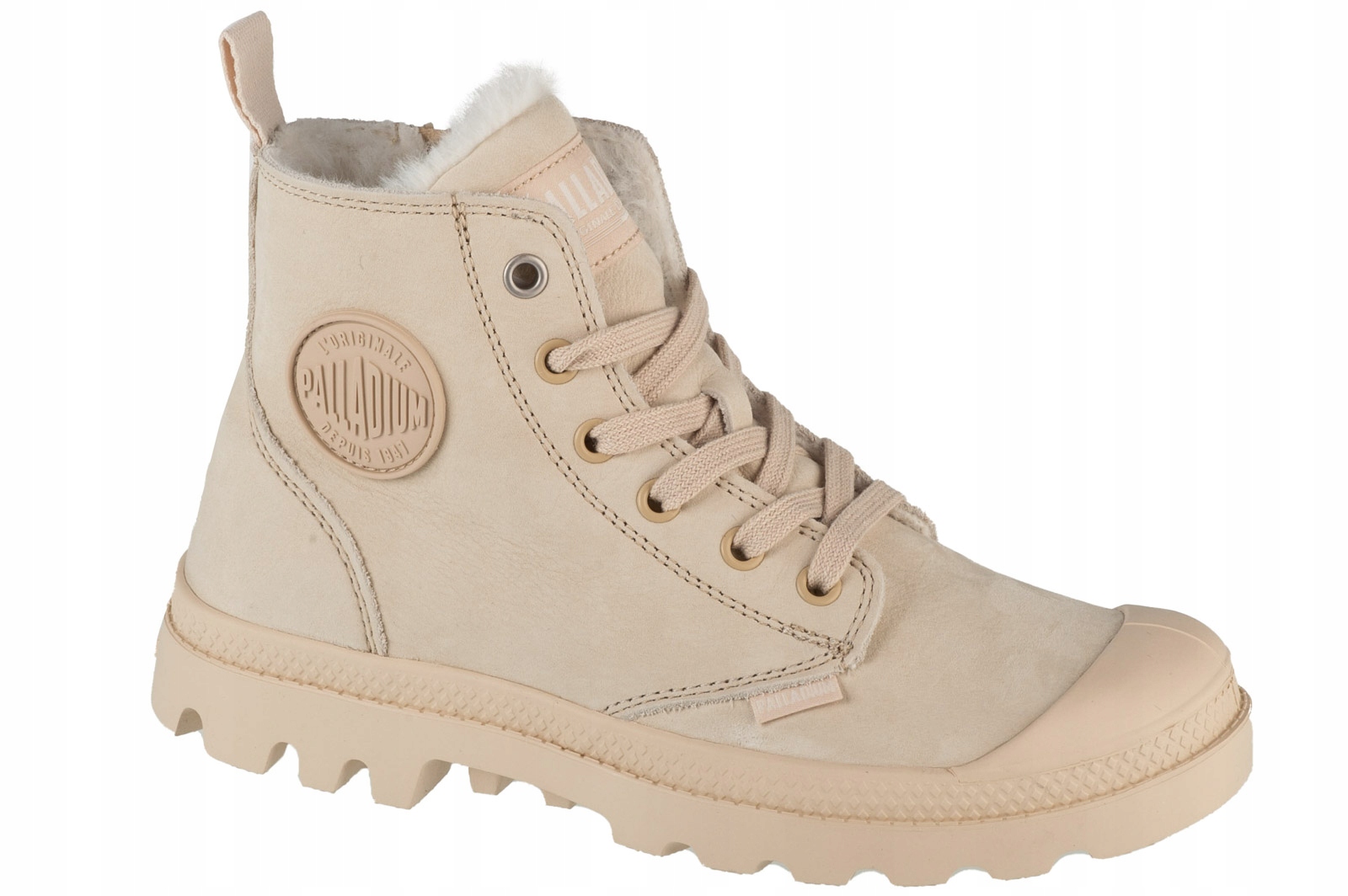 Palladium Pampa Hi Zip Wl (40) Dámské tenisky Nubuk Béžová