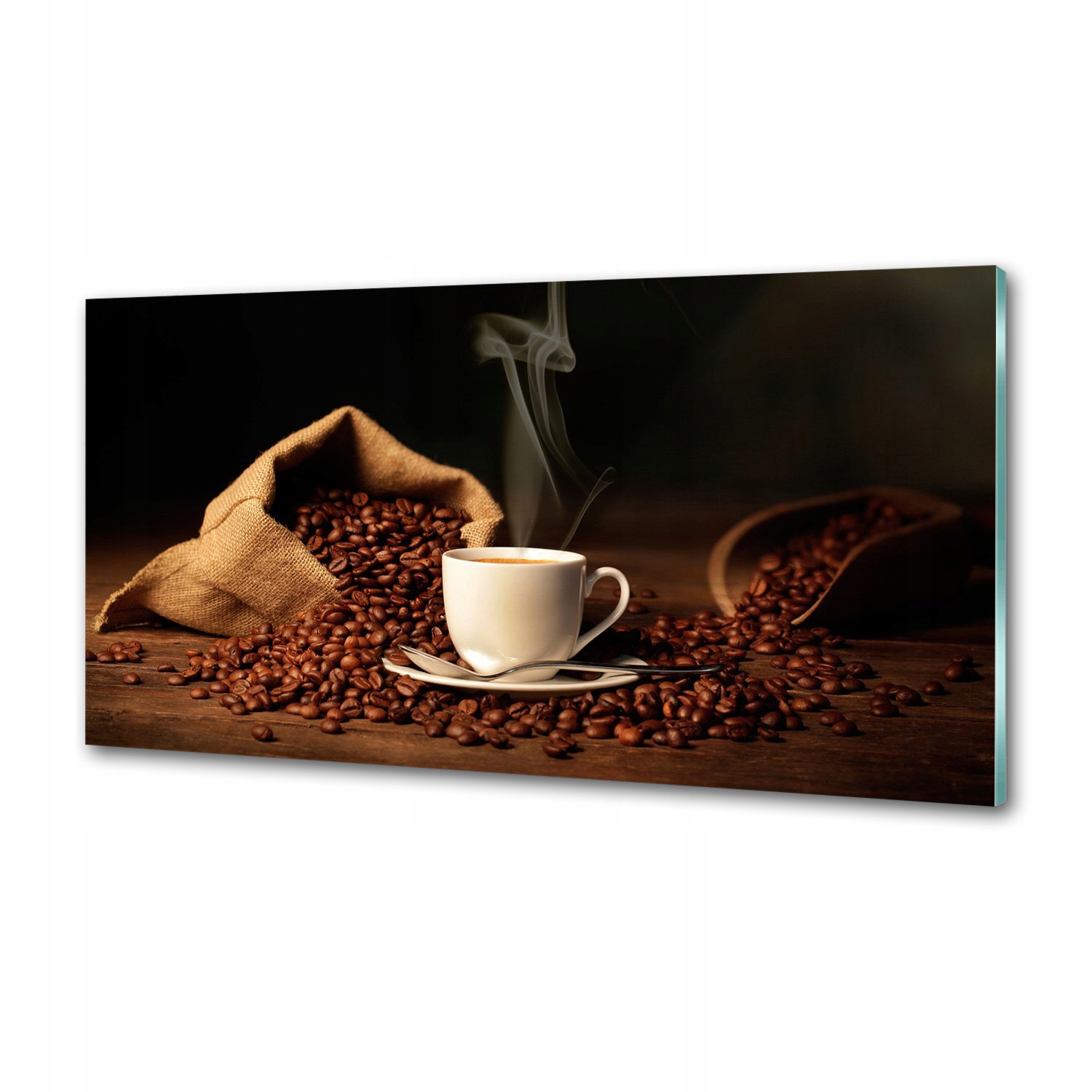 Panel do kuchyne Káva v šálke 100 x 50 cm Lepidlo