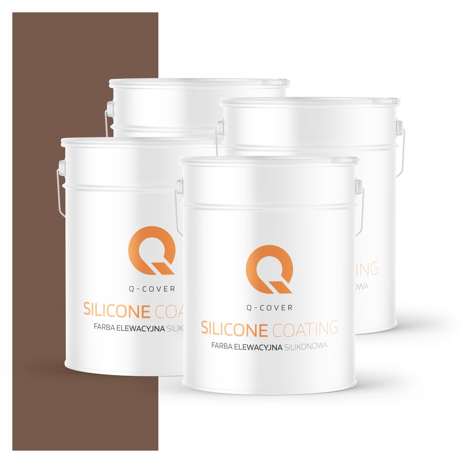 Fasádna farba Fasádová 10L Silikónová Uv Čokoládová farba