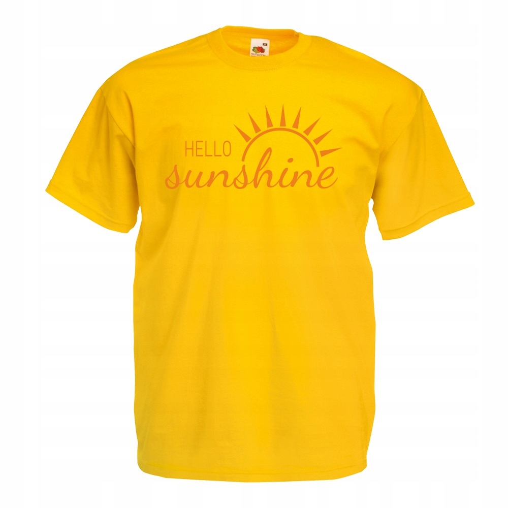 

Koszulka hello sunshine słońce S żółta