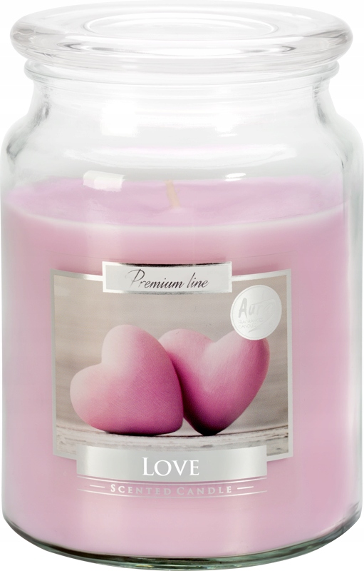 ŚWIECA ZAPACHOWA ŚWIECZKA SZKŁO 100H LOVE PREZENT