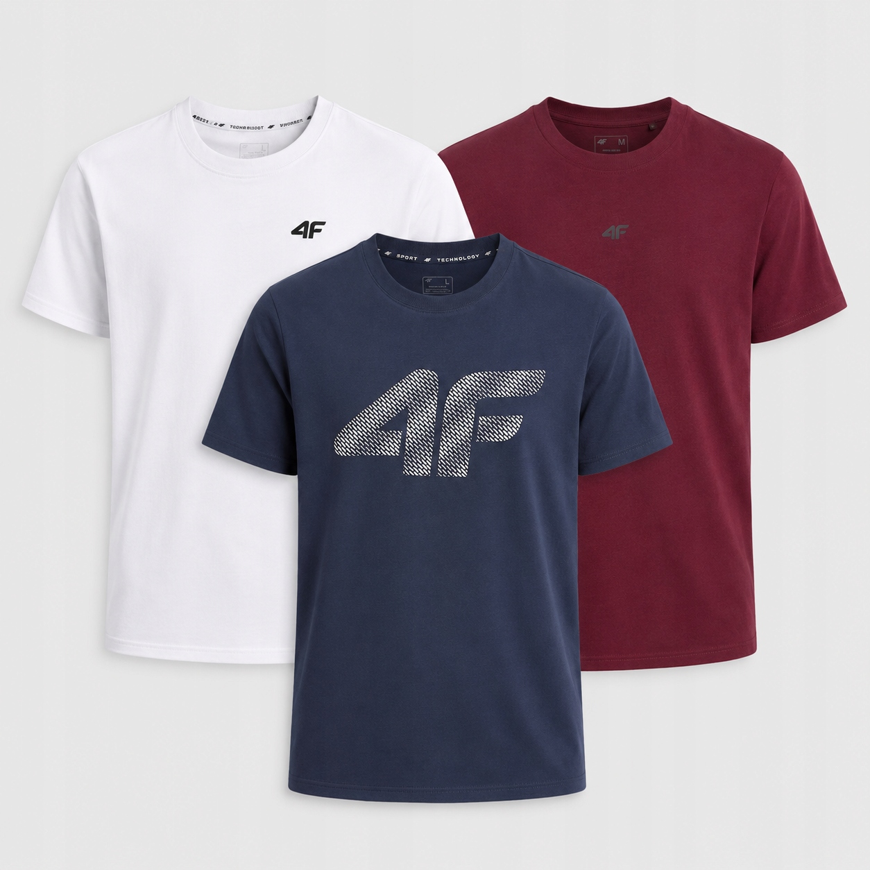 Komplet Męski 4F Zestaw Koszulek 3PAK T-shirt L