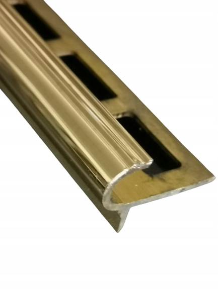 Leštěná mosazná schodišťová lišta MGP/250 cm