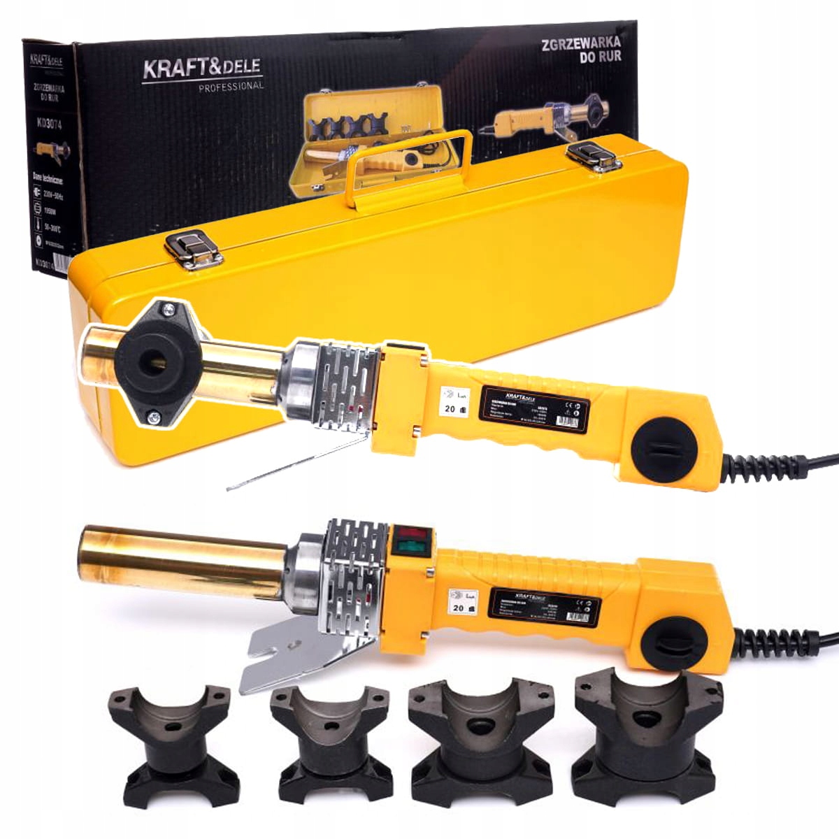 ZGRZEWARKA DO RUR PP PCV 1950W 230V/50Hz WALIZKA + MATRYCE 16-32mm