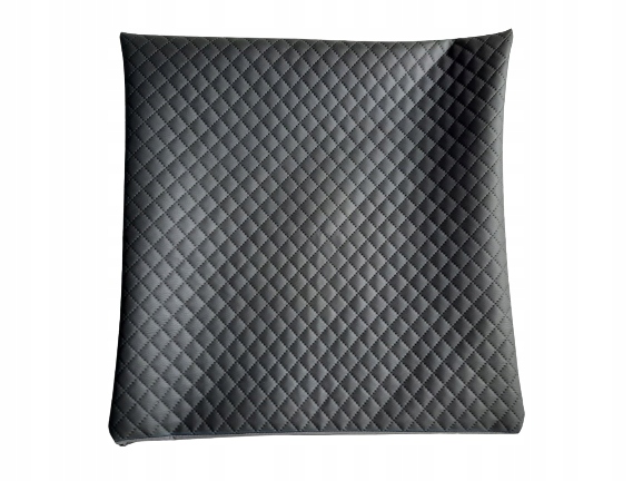 Povlak na polštář Prošívaná Eko Kůže Šedá Karo 70X80 CM