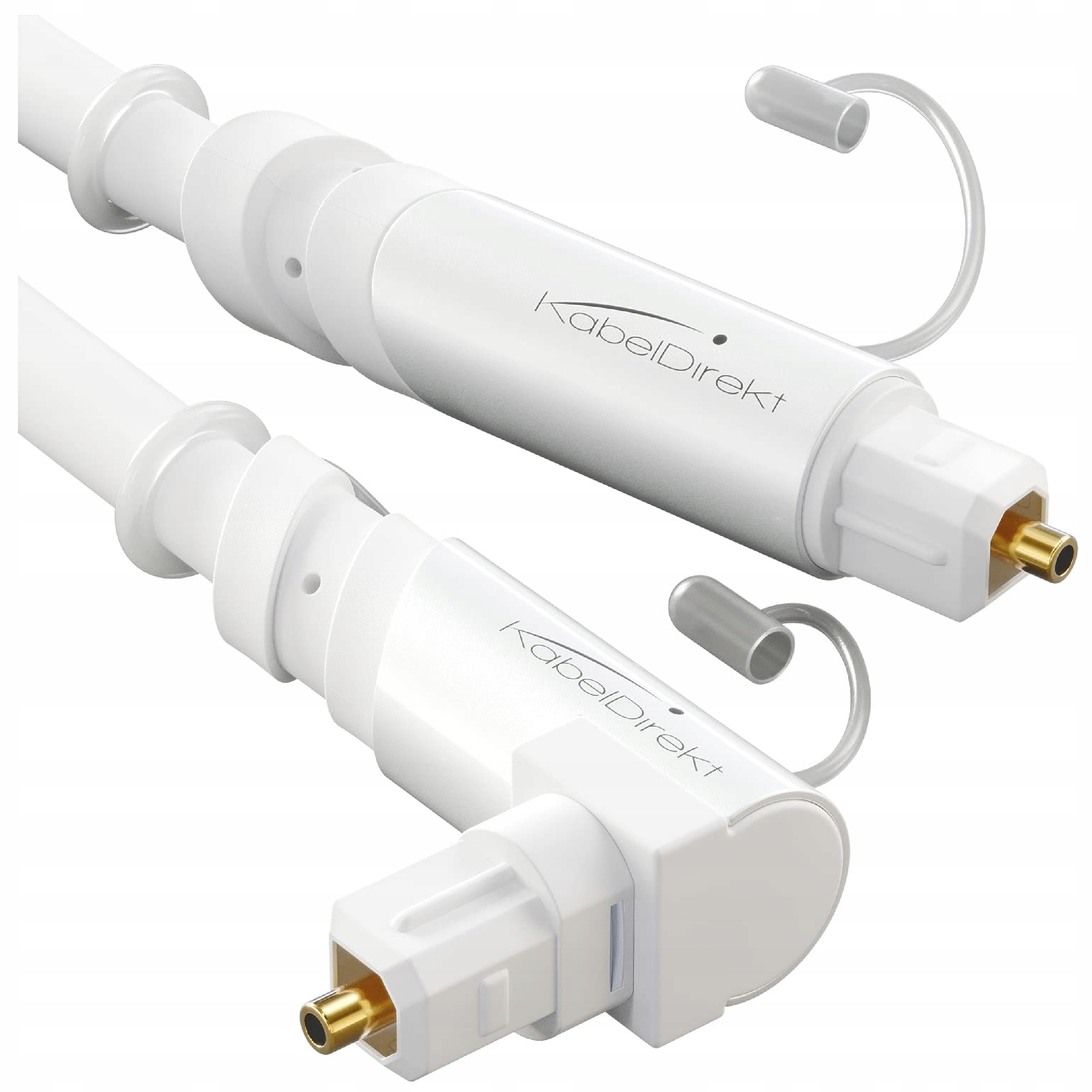 Optický audio kabel pod úhlem 90° s 0% ztrátou signálu 10 m Kabeldirekt