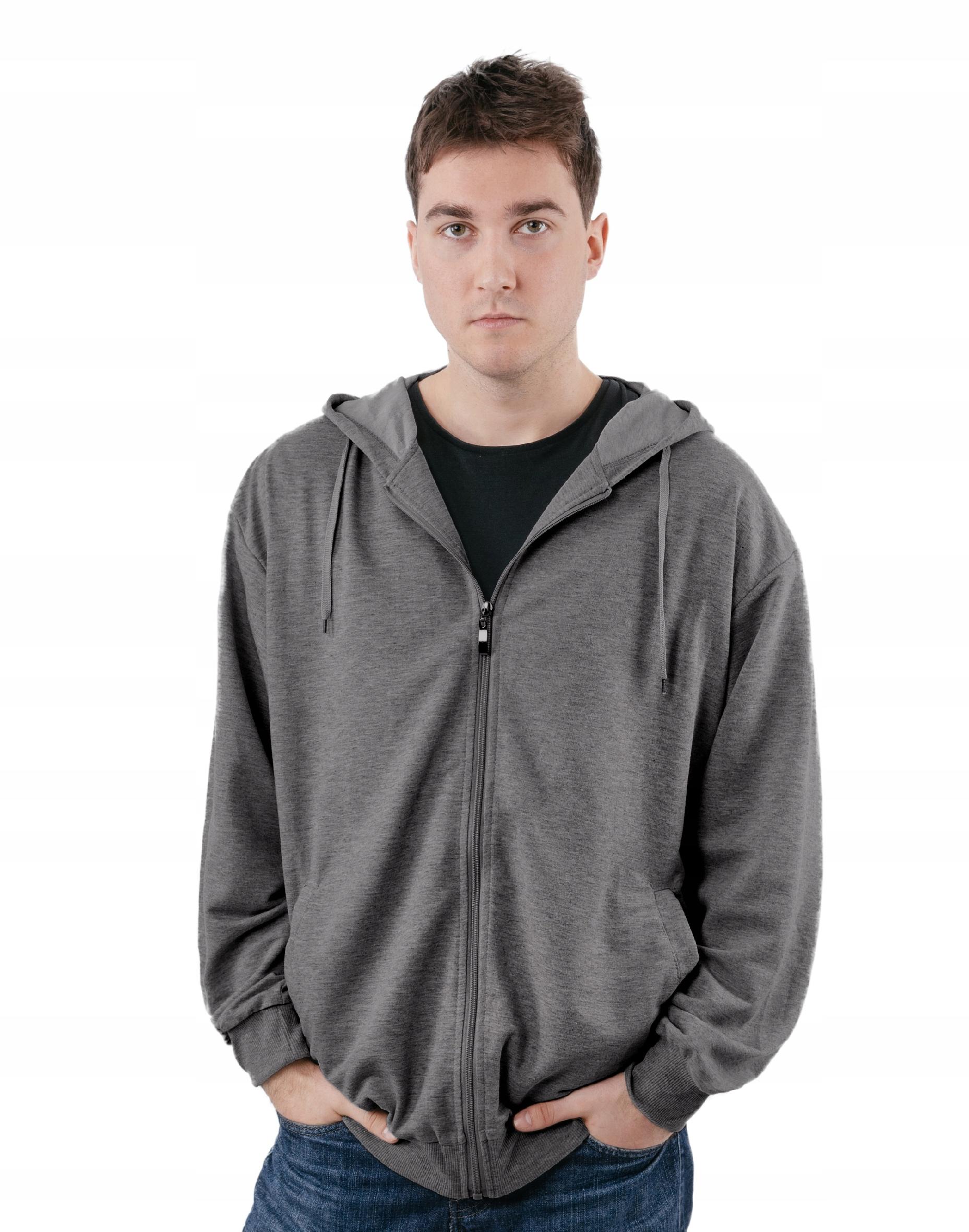 

Duża Bluza Męska Rozsuwana z Kapturem 2325-01 5XL