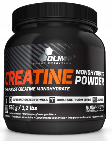 Olimp Kreatin Monohydrát 550 g Mocná Crea Creatine Monohydrate Prášek