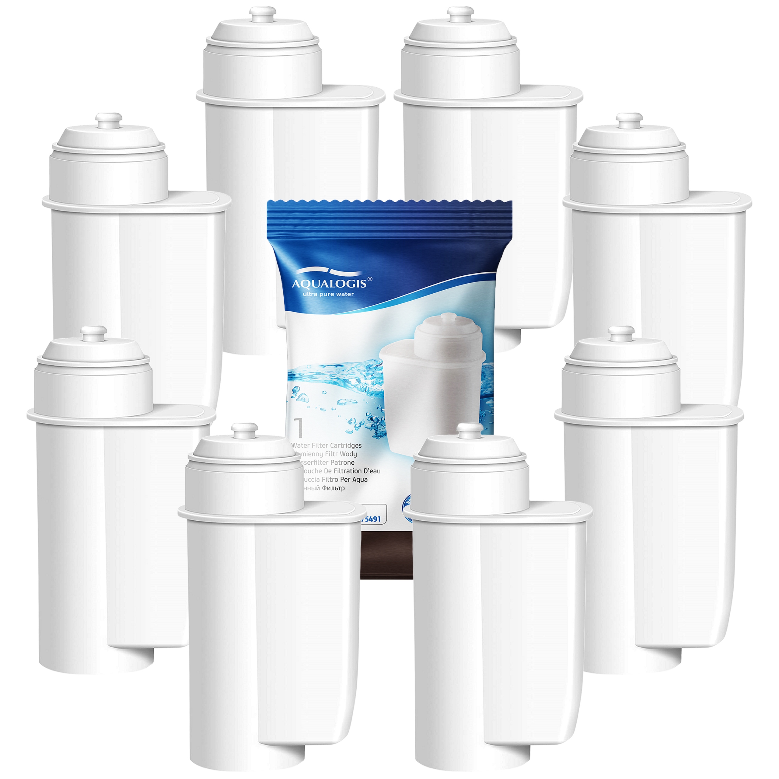 8x Vodní filtr pro kávovar Siemens EQ6 Plus S500 S300 S700 S100 TE651209RW